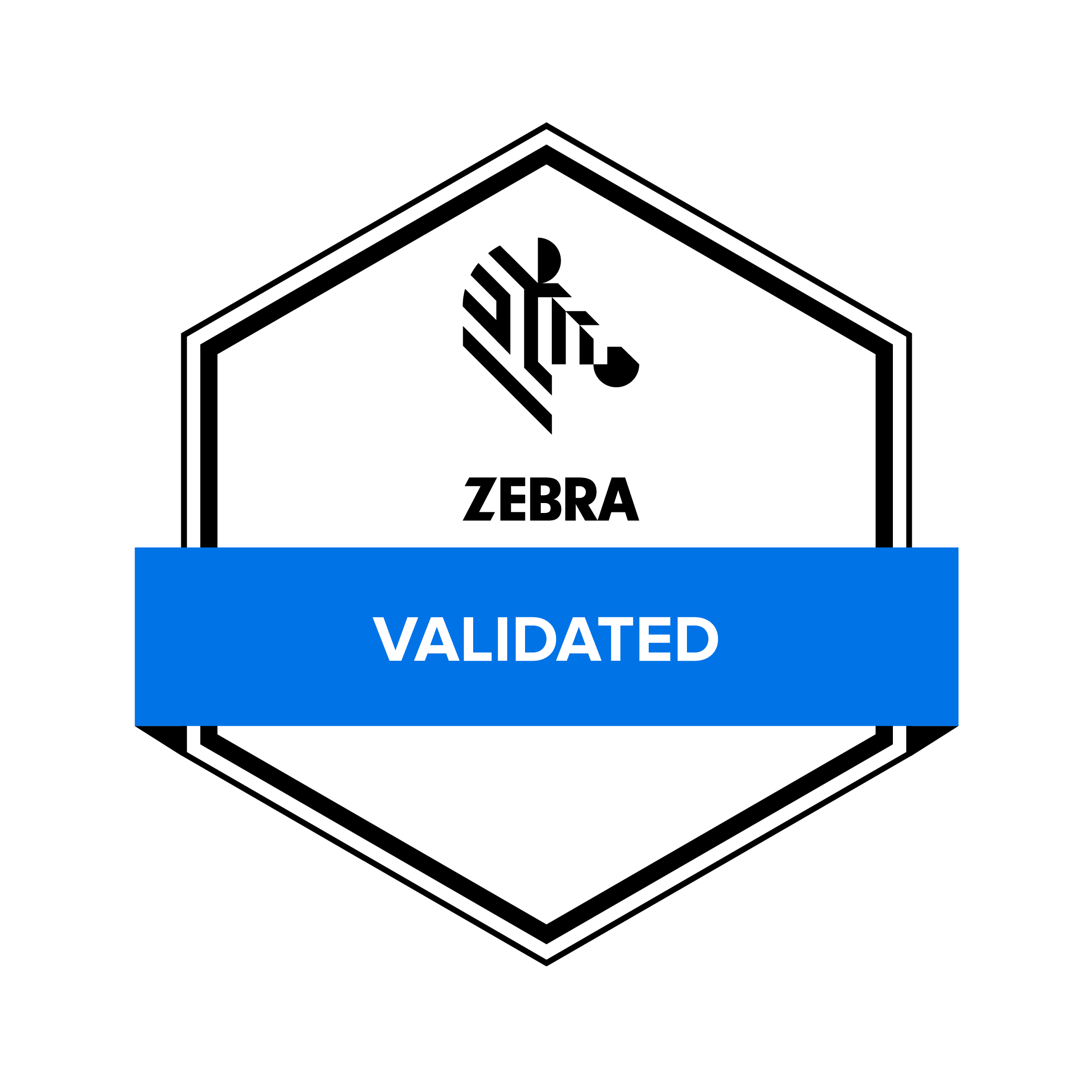 Zebra Validated badge